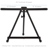 Bob Ross Master Artist Oil Paint Set Bundle with Aluminum Table Easel & 2-Pack 12x16 Stretched Canvas for Painting (3 Items) Jerry's Artarama