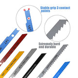 Saihisday 14PCS U-Shank Jigsaw Blades Jig Assortment for Wood Metal Cutting Saihisday