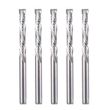 Carbide End Mills Up & Down Cut 1/8 Inch Shank,CNC Spiral Router Bits(3.175x22mm) Compression Bit 2 Flutes Milling Cutter for Engraving Milling 3D HOZLY