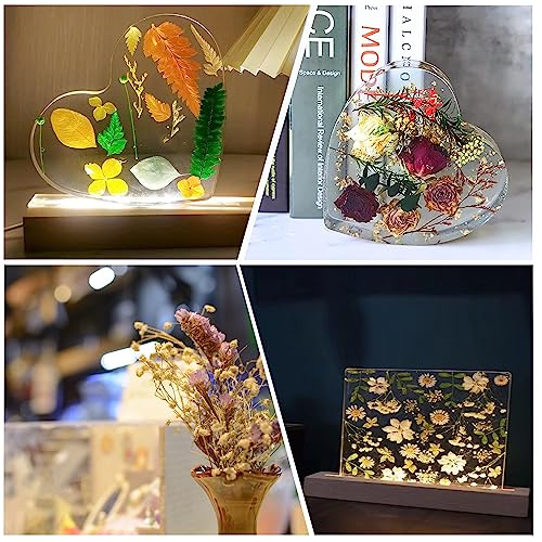 Large Resin Molds,Rectangle Silicone Molds for Resin Casting,Epoxy Resin Casting Mold for Flower Preservation，DIY Home Decor Wedding Gift,Bookends YUUIKLLE