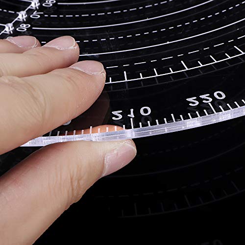 300mm /11.8inch Round Center Finder Compass for Wood Turners Lathe Work Clear Acrylic Drawing Circles Diameter