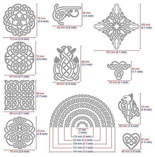 Aleks Melnyk #37 Metal Journal Stencils, Celtic Patterns, Wicca Stencil,  Celtic Knot Stencils, Viking Stencils, Wood Burning Templates, Wood Carving  Stencils, Pyrography, Bullet Journaling