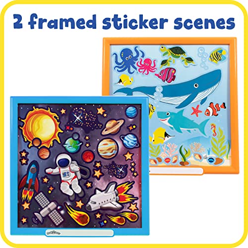 READY 2 LEARN Big Craft Combo Box - 800+ Pieces - 16 Projects for Kids Ages 4-8 - All in One Craft Kit - Paper Bag Puppets, Dough Creations and More! READY 2 LEARN