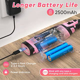 SHALL 8V Cordless Rotary Tool Kit, Pink Lightweight 2.5 Ah Battery Rechargeable Rotary Tool w/ 121 Accessories, 5-Speed Power Rotary Tool for SHALL