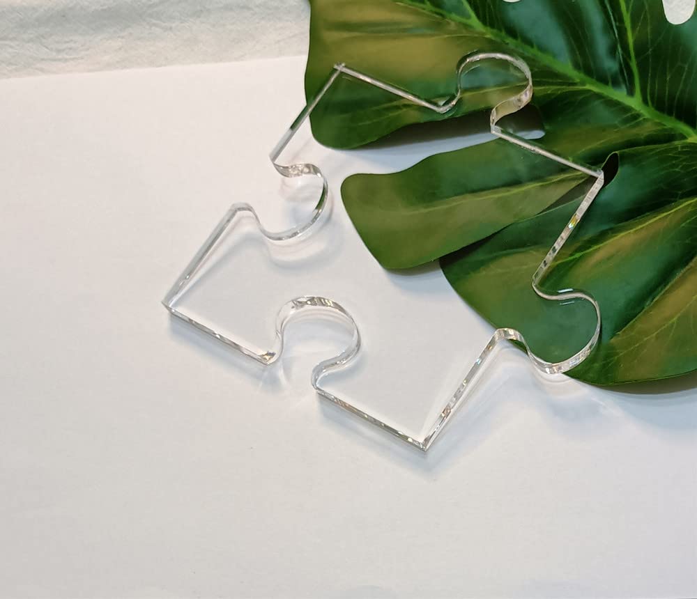 Acrylic Router Template,Puzzle Piece Serving Board Router Template for Charcuterie Home Kitchen Cutting Board Handle (Large) Yuxuanish