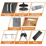 METALTIGER Locking Metal Storage Cabinet | Garage Storage Cabinet with Doors and 5 Adjustable Shelves | 71" Lockable Tool Cabinet | Heavy-Duty Metal METALTIGER