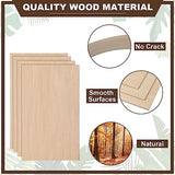 Sasylvia 20 Sheets Balsa Wood Sheets Basswood Sheets for Crafts Plywood Sheets Unfinished Wooden Boards Rectangular Wood Planks for DIY Models Sasylvia
