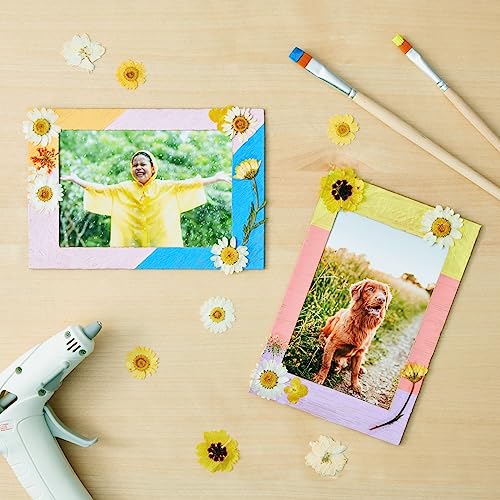 50 Pack Kraft Paper Picture Frames 4x6, Cardboard Photo Easels for DIY Projects, Crafts Juvale