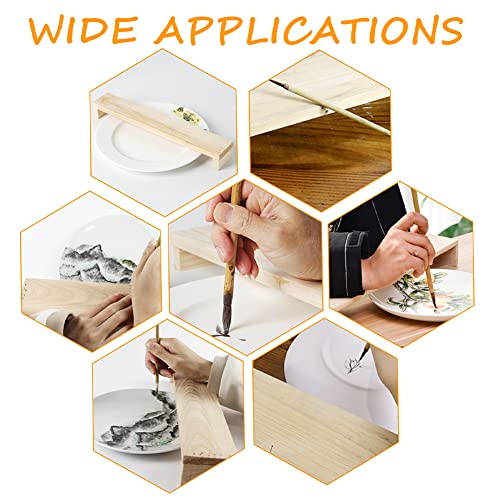 CHGCRAFT Wood Artist Leaning Bridge Hand and Wrist Leaning Bridge Hand Drawing Stand Wrist Rest Wood Bridge Tool for DIY Ceramic Clay Tools Antique CHGCRAFT