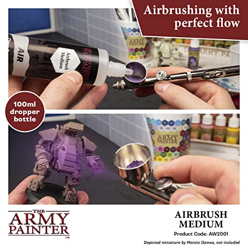 The Army Painter Airbrush Medium - Non-Toxic Water-Based Acrylic Airbrush Thinner & Flow Improver – Airbrush Paint Thinner for Acrylic Paint for The Army Painter