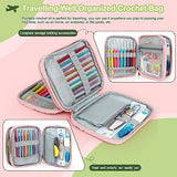 Katech Crochet Hooks Set with Crochet Case, 73-Piece Crochet Hooks Kit Knitting Accessories Ergonomic Aluminum Alloy Crochet Hook Colorful Crochet Katech