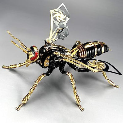 3D Metal Puzzles for Adults: The Northern Giant Hornet Metal Model Kits, 3D Metal Puzzle Mechanical Wasp Building Blocks, Difficult DIY for Assembly,
