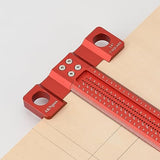 AKNgoes Woodworking Scriber T-Square Ruler 24in with Thoughtful Support Lips, Architect Ruler for Carpenter Work, Layout and Measuring Tools AKNgoes