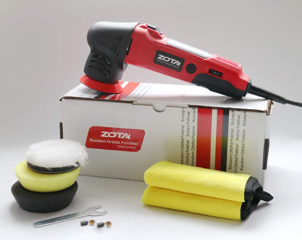 ZOTA Oribtal Polisher, 3 inch Dual Action Polisher with 13.1 feet Cord, Mini Polisher Kit and Polisher for Car Detailing. ZOTA