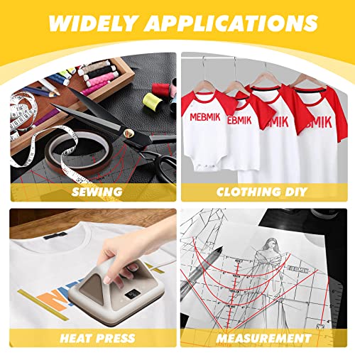 Tshirt Ruler Guide for Vinyl Alignment,T Shirt Ruler to Center Design,Tshirt Measurement Tool with Heat Tape ,Sublimation,Heat Transfer,Acrylic Ruler - WoodArtSupply