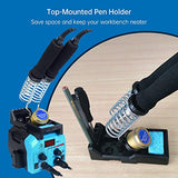 Goodcrafter Pyrography Pen Wood Burning Kit Station 200~480°C (with Temp Display)/Wire-Nib 250~750°C Temperature Adjustable with 20 Nibs, 53 Solid Goodcrafter