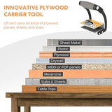 Panel Carrier, Plywood Lifting Tool, Drywall Carrying Tool - Save Effort Wear Resistant Plywood Carriers Tool for Wood, Synthetic Cement Board with 0 Vooric