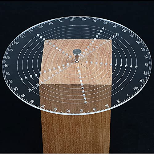 8" Round Center Finder Compass Drawing Maker, Wood Turning Lathe Tools Accessories Woodworking Circle Tool - WoodArtSupply