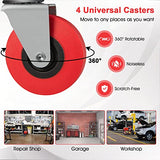 IRONMAX Rolling Creeper Seat, Garage Shop Stool on Wheels with Padded Seat & Tool Tray Storage, 330 LBS Capacity, Heavy Duty Mechanic Stool Chair Car IRONMAX