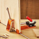 VEVOR Pocket Hole Jig Kit, 34 Pcs Pocket Hole Jig System with 11" C-clamp, Fixture, Step Drills, Wrenches, Drill Stop Rings, Square Drive Bits, VEVOR