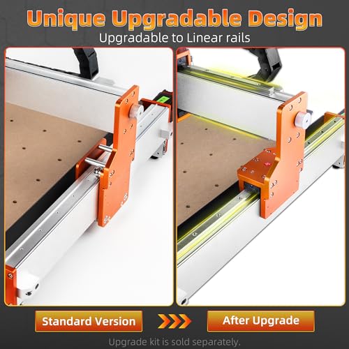 FoxAlien CNC Router Machine XE-PRO with Ball Screws, 400W Spindle 3-Axis Engraving Milling Machine for Wood Aluminum Cutting Upgradable to Linear FoxAlien