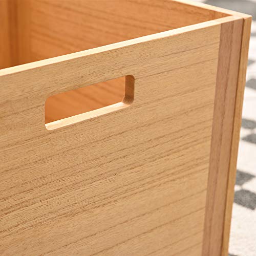 KIRIGEN Stackable Wood Storage Cube/Basket/Bins Organizer for Home Books Clothes Toy Modular Open Cubby Storage System - Office Bookcase Closet KIRIGEN