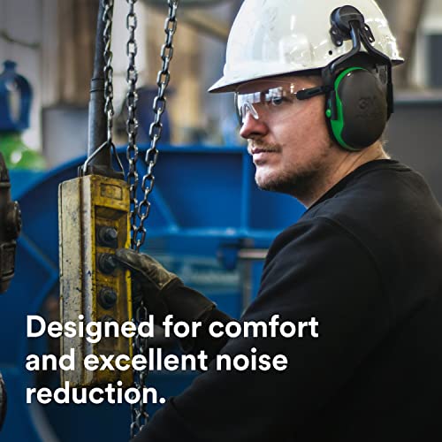 3M PELTOR Ear Muffs, Noise Protection, Hard Hat Attachment, NRR 21 dB, Construction, Manufacturing, Maintenance, Automotive, Woodworking, 3M Personal Protective Equipment