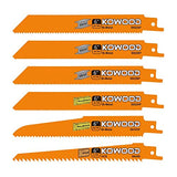 6-Inch Metal/Wood Saw Blades for Reciprocating/Sawzall Saws by KOWOOD for Dewalt,Bosch, Black & Decker, Makita, 6 PCS KOWOOD