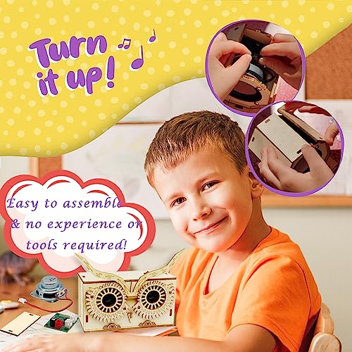 STEM Electronic Kits Science Experiment 3D Puzzles for Kids Ages 10+,Do-It-Yourself Bluetooth Speaker | Beginner's Starter Build Your Own Set Gifts