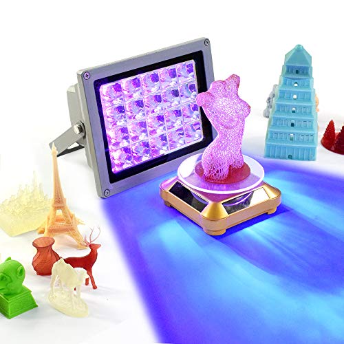 FASTTOBUY UV Resin Curing Light 405nm for SLA/DLP 3D Printer Solidify Photosensitive Resin with 20W Power FASTTOBUY