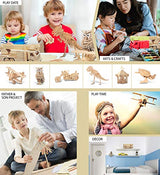 Puzzled 3D Puzzle Fire Engine Vehicle Wood Craft Construction Kit Fun & Educational DIY Wooden Toy Assemble Model Unfinished Crafting Hobby Fire WoodArtSupply
