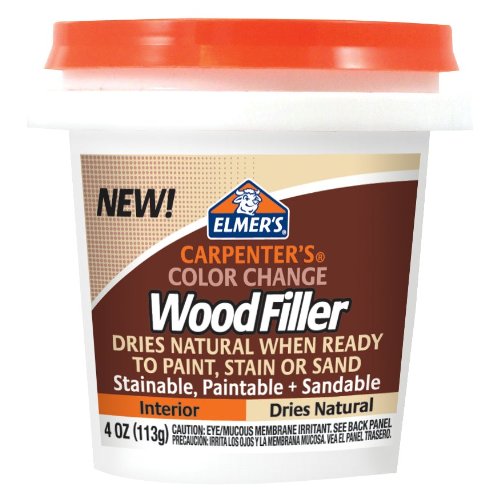 Elmer's Carpenter's Color Change Wood Filler, 4 oz., Natural (E912) Elmer's