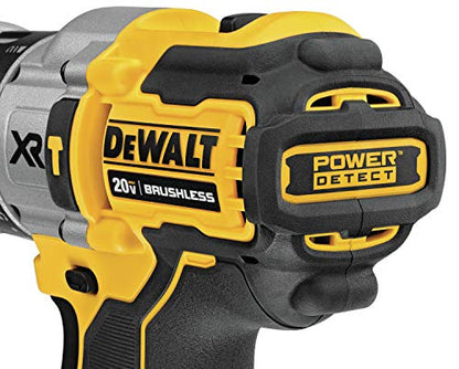 DEWALT 20V MAX XR Hammer Drill/Driver Combination Kit with Power Detect Tool Technology, 1/2 Inch, Battery and Charger Included (DCD998W1)