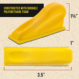 Dura-Gold Micro Hand Sanding Block Kit, 3.5” x 1” Pad, Hook & Loop Backing, 40 Sandpaper Sheets, 5 Each 60, 80, 120, 180, 220, 320, 400, 600 Grit - Dura-Gold