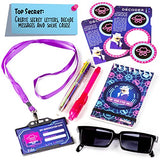 GirlZone Ultimate Secret Agent Writing Set, Exciting Spy Kit and Fun Stationery Set with Spy Pen Toy, Stationery Paper and Envelopes Set for Spy GirlZone