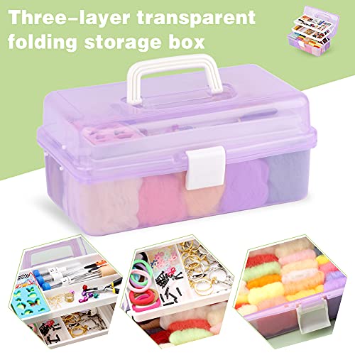 LOKUNN 339 Pcs Needles Felting Kit, Complete Needle Felting Starter Tools with Storage Box, Felting Kits for Beginners, Felt Needle Kit, Wool Felting LOKUNN