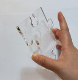 Acrylic Router Template,Puzzle Piece Serving Board Router Template for Charcuterie Home Kitchen Cutting Board Handle (Large) Yuxuanish