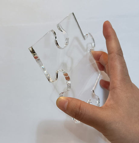 Acrylic Router Template,Puzzle Piece Serving Board Router Template for Charcuterie Home Kitchen Cutting Board Handle (Large) Yuxuanish