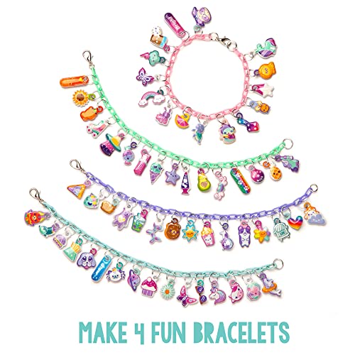 Craft-tastic DIY Glow in The Dark Charm Bracelets – Design 4 Customizable Bracelets with 120+ Easy-to-Make Puffy Sticker Charms – Creative Arts & Craft-tastic