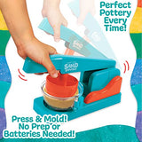 Made By Me! Sand Dough Sculpt & Paint Creations! Pottery Press, Sand Dough Bowl Kit, Paint & Create Your Own Pottery, Mess-Free Pottery Kit for Kids, Made By Me