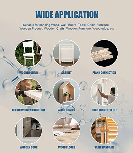 Wood Glue, Wood Adhesive, Instantly Strong Adhesive for bonding Wood, Instant Super Glue for Wood, Oak, Wooden Furniture, Wooden Product, Wooden Sdintar