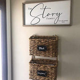 Personalized Framed Wooden Family Name Sign | Custom Family Established Wood Sign | Family Sign Wood Wall Decor… (9" x 18") MRC Wood Products