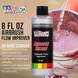 U.S. Art Supply Airbrush Flow Improver, 8-Ounce Bottle - Additive to Improve Acrylic Paint Flow, Reduce Clogs, Paint Wetting, Dry Needle Tips, U.S. Art Supply