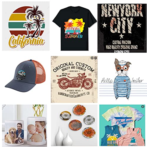 Topdeep Heat Press 15x15 Inch 8 in 1 Heat Press Machine, Swing Away T Shirt Pressing Machine Digital Control, Multifunction Heat Press Transfer Topdeep