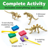 Creativity for Kids Create with Clay Dinosaurs - Build 3 Dinosaur Figures with Modeling Clay, small Creativity for Kids