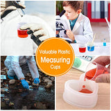 Coopay 100 Pack 30ml/1oz Plastic Graduated Cups Transparent Scale Cups Clear Epoxy Mixing Cups with 100 Pack Wooden Stirring Sticks for Resin, Epoxy, Coopay