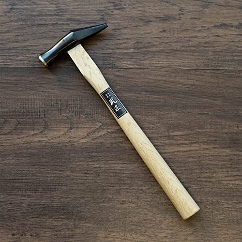 RANSHOU Japanese Carpenter Hammer with Nail Set Punch SAKIKIRI 24mm, Heavy Duty Woodworking Hammer with Nail Setter Wood Handle for Driving Nail, RANSHOU