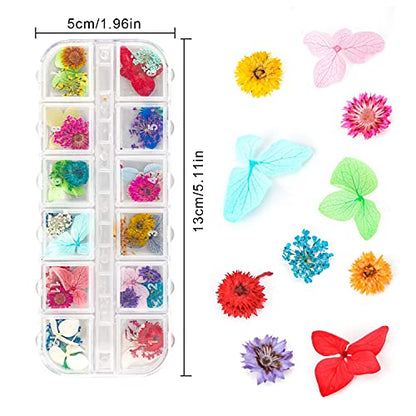 4 Boxes Dried Flowers for Resin, Gartful 48 Styles Natural 3D Applique Flowers DIY Craft Supplies, Resin Epoxy Casting Fillers for Silicone Molds, - WoodArtSupply