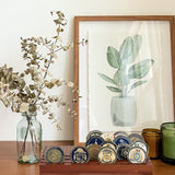 Samplife Coin Rack,Challenge Coins Display Stand Shelves Wooden Army Collectible Coins Holder Rack Case 6 Row Display American Flag Samplife