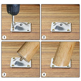 Sopicoz Table Legs 16 inch Wood Furniture Legs for Coffee Table End Table Mid-Century Modern DIY Furniture Tapered Natural Threaded M8 Hanger Bolts Sopicoz